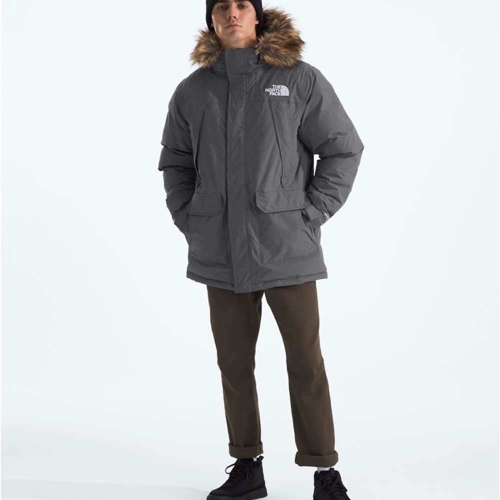 NWOT The North Face Men's Gray McMurdo Parka with Fur Hood